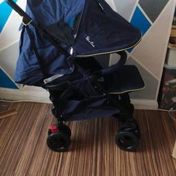 Immaculate condition silver cross spark used it four times comes with bumper bar brand-new rain cover and box and packaging only reason for selling is because I’ve change my mind and want a different buggy there is no marks at all on his pram can take up to 25 kg from birth has an extendable hood to to cover baby from the Sun any questions please feel free to ask I only bought it two months ago and used it four times maximum thanks it all been put back in the box xx I might consider swapping?!