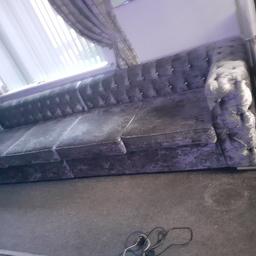 crush velvet sofa 11ft