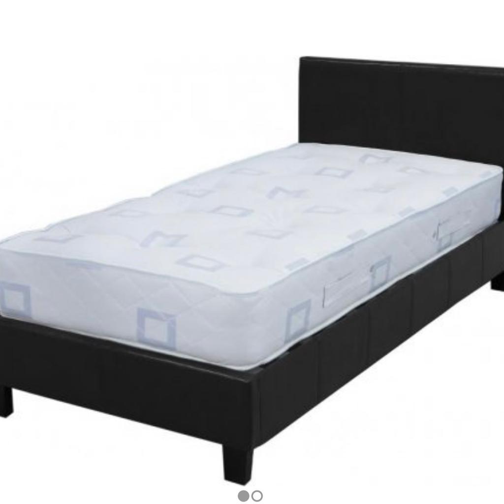 FREE Black leather single bed base NO Mattres in WS11 Cannock Chase für gratis zum Verkauf