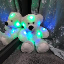 Night time colour changing light up teddy / plush 45cm