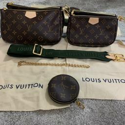 genuine and authentic louis vuitton pouch set. i have the receipt. it is now 1500 in store!
