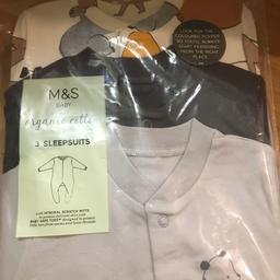 BRAND NEW WITH TAGS IN WRAPPING 
Organic cotton
M&S
3-6 months