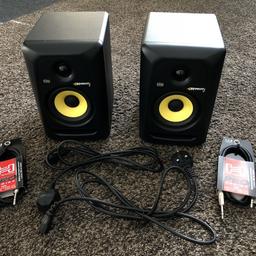 KRK ROKIT 5

- 9/10 Condition
- Selling since I’ve upgraded
- Comes with power cables
- Comes with 1/4 in TRS to same balanced interconnect cable