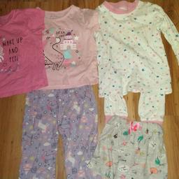 All sized 2 - 3 years.
1 star design pyjamas (Next)
1 Unicorn pyjama bottoms
2 Unicorn glittery tops
1 beach/sleep shorts (throwing in free as a bit marked)

Please see my other bundles and children's clothes.
Selling on behalf of my animal charity.
Collect from Stoneclough M26 or I can post.
Happy to combine postage.