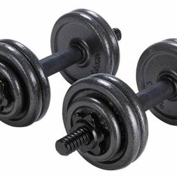Opti Cast Iron Dumbell Set 15kg brand new boxed, last 1 available sold out everywhere.
Also check out my other items for sale, have other gym weights and also some new trainers aswel as clothing, message for more info.
based in West London but can deliver for a fee depending on location, will cover areas from London to Watford, st albans, hemel Hempstead