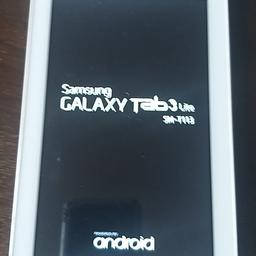 used galaxy tab 3 lite in white. 
no charger
fully working.