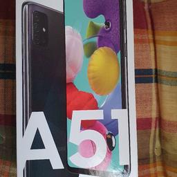 Samsung Galaxy A51 ohne Vertrag, 4 Kameras, 6,5 Zoll Super AMOLED Display, 128GB/4GB RAM, Dual SIM, Handy in schwarz, deutsche Version, originalverpackt mit Siegel
