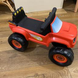Used but in great condition. Can sell together or separate. Looking for £10 each. Can deliver but may incur a cost depending on distance. Fisher price ball and cube toy for toddlers - good for hand eye coordination and Blaze Ride on car. One sticker has come off see pic. Also make noise and has buttons.