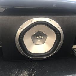 Up for sale is my sony xplod subwoofer and amplifier set up 
1400w 15” Sony Xplod Sub 
600w 4 channel Sony Xplod Amp
Newly built side ported box 
Very good set up together and very good bass 
£150 these do £200 used for a set up like this
Can show it working and can give the wires with it if needed although wont be easy to remove them so would have to bear with me for 10 mins whilst i remove them. 
Collection from nelson in lancashire