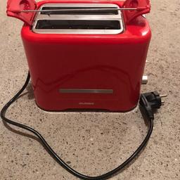 Verkaufe einen einfachen roten Toaster