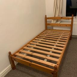 brilliant condition pinewood bed with mattress
clean and sturdy strong
free local delivery
fitting if required
£35 including delivery and fitting
BARGAIN