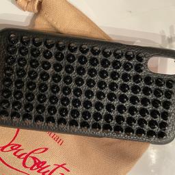 100% Authentic Christian Louboutin Loubiphone Iphone 10 XS PHONE Case
Black leather case with black studs. Inside is red louboutin
Fits perfect
Looks awesome on the phone. Get so many comments. Stand out from others and command your space.
Paid £350. So grab yourself a bargain only selling as changed phone.
Used but well looked after and in excellent condition - see photos
Includes box. Phone case. Dust bag. Paper wrapping. Care instructions card. Name card. And original louboutin wrapping