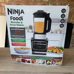 Brand new, unopened and in sealed box. Unwanted house warming gift.

🔸1000W motor base,
🔸1.7L heat-resistant glass jug, tamper, cleaning brush and Recipe Guide
🔸Blending and cooking at the same time In 20 minutes

Happy to deliver locally or Arrange a pick up .

❗️Please no silly offers and time wasters. Firm on price. First come basis only please.❗️
