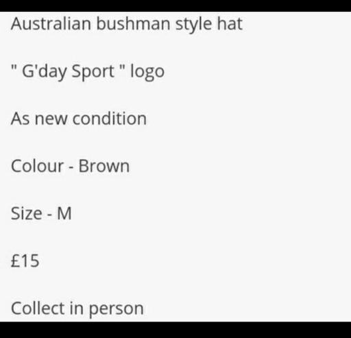 Buy & Sell East London Bow - East London - Photos for Australian Bushman style hat