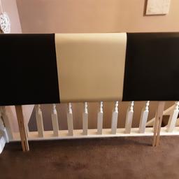 for a double bed.
cream & black. very good condition.
no cracks, rips or marks.
collection only.