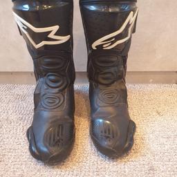 mens black alpinestar motorbike boots these havent been worn for about 3 years due to me selling my bike so in good condition. some signs of wear. these are size euro 45