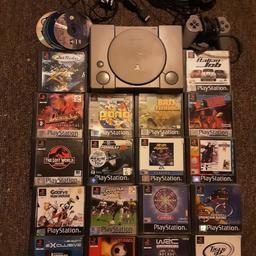 PlayStation1 bundle for sale in good working condition im in le5 area I maybe able to deliver for a small charge depending on where you are or I can post if postage costs are paid for