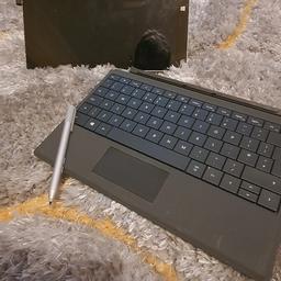 Windows tablet with keyboard and pen 
Hardly used

No charge  cable included but any Micro USB will do for it (fully charged when it sold)
Good portable tablet with cover 

Comes with mouse(optional)

Will listen to offers 
But grab a bargain