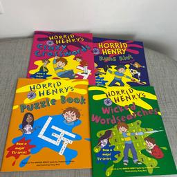 Horrid Henry Activity Books x4
Unused and new
Collection ME14