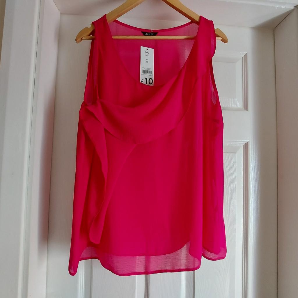 Blouse"George"

Pink Colour

New With Tags

Actual size: cm and m

Length: 69 cm from shoulder centre front

Length: 65 cm from shoulder centre back

Length: 67 cm from shoulder right side

Length: 69 cm from shoulder left side

Length: 42 cm from armpit side

Width Shoulder: 35 cm

Volume Hands: 48 cm

Volume Chest: 1.06 m – 1.12 m

Volume waist: 1.14 m – 1.16 m

Volume hips: 1.15 m – 1.18 m

Size: 18 (UK) Eur 46

100 % Polyester

Made in Romania

Retail Price £ 10.00