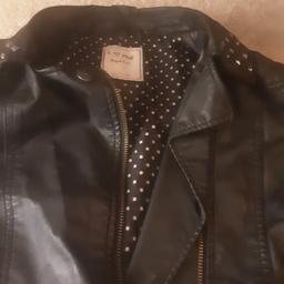 Beautiful girls jacket from Next. Jacket has zip details and  decorative studs on the collar.  It has been used but still in great condition,  no marks etc .