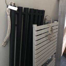 Ex display radiators between four and 6 foot tall some of brackets some don’t universal brackets available at B&Q or online. From £10 up all very good quality some have thermostats some don’t . first come first served . all different designs 07858186498 for more details , see other listings .