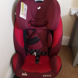 1/2/3 stage car seat with 5 point harness
used as a spare, no longer needed

deliver arranged at extra cost