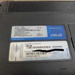 Please Read before asking same question!
decent offers considered?

Old Asus laptop. turns on but there is damage on the side of power port. works with charger not sure if the battery needs replacing.

 no refunds as selling as seen in picture and as described. screen is in perfect working order. Power cable is slightly wripped that is why you see the blue tape.( still works).Laptop will be factory reset to windows 7 but you should be able to update to 10.