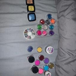 Loose and chunky glitter for make up or nails also 3 single shadows two NYX and make up gallery
