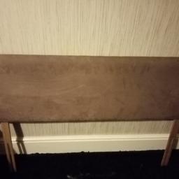 Double bed brown suede headboard
Good condition