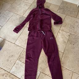 Boys XL youth Burgandy Under Armour tracksuit 

Worn only a couple of times