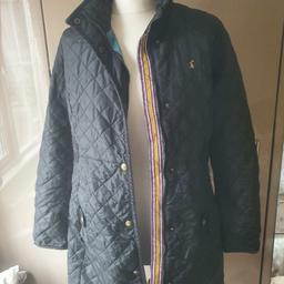 joules coat, size 12, in good condition. black.