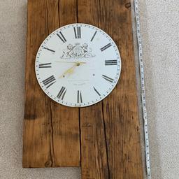Lovely clock made from reclaimed wood
29” by 16.5”
Hand made and purchased in the Peak District
Also have matching photo/picture frame
Collection from acklam