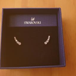 Swarovski earrings. Comes with box and gift bag