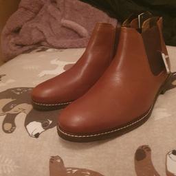 genuine leather boots, new with tags, size 9