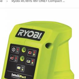 Ryobi one+ battery charger
Model Number RC18115
Brand New
No Packaging

PRICE £20