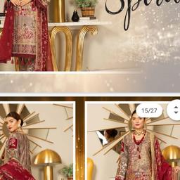 Designer readymade 3 piece suit with chiffon scarf and embroidered trousers from the Munira Collection

Small, Medium and Large available

free delivery 