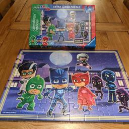 Ravensburger PJ Masks Extra Large Glow in The Dark Jigsaw Puzzle (60 Piece). Age 4+ 

The puzzle itself is In excellent condition, there is a crease to the box corner and some light wear to another corner. 

Would still say overall Excellent condition

Pieces are extra large so are ideal for age range. Perfect for glow in the dark when it's made! 

Any questions please feel free to ask 😊