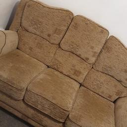 3 seater sofa- cushions covers come off all of them
2 single recliners covers dnt come off
plenty of life left in them
perfect condition although bits of paint on sides
can be removed by buyer
buyer needs to remove them from living room as I cant get them out 
need to be gone ASAP otherwise giving them tp charity shop