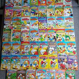 54 Lustige Taschenbücher stehen hier zum Verkauf. Verschiedene Geschichten mit Donald Duck, Dagobert Duck u.s.w
Die LTB's sind alle belesen. Zustände sind unterschiedlich von gut bis akzeptabel.
Die LTBs hat mein Sohn alle geschenkt bekommen. Er würde sie am liebsten als Komplettpaket verkaufen.