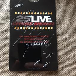 George Michael Signed pass 25 live