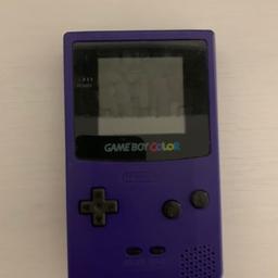 Verkaufe Game Boy Color in der Farbe lila 
Gameboy funktioniert einwandfrei 

Keine Rücknahme oder Garantie da privatkauf
