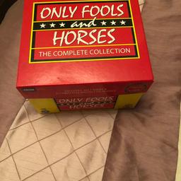 ONLY FOOLS AND HORSES COMPLETE COLLECTION BOX SET 26 DISCS PLUS ALL XMAS SPECIALS PLAYED ONCE ONLY STILL LIKE NEW SELL £20