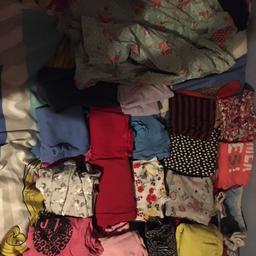 Girls mixed bundle aged 7-10 includes leggings tops dress and rain Mac some new some used 20 items