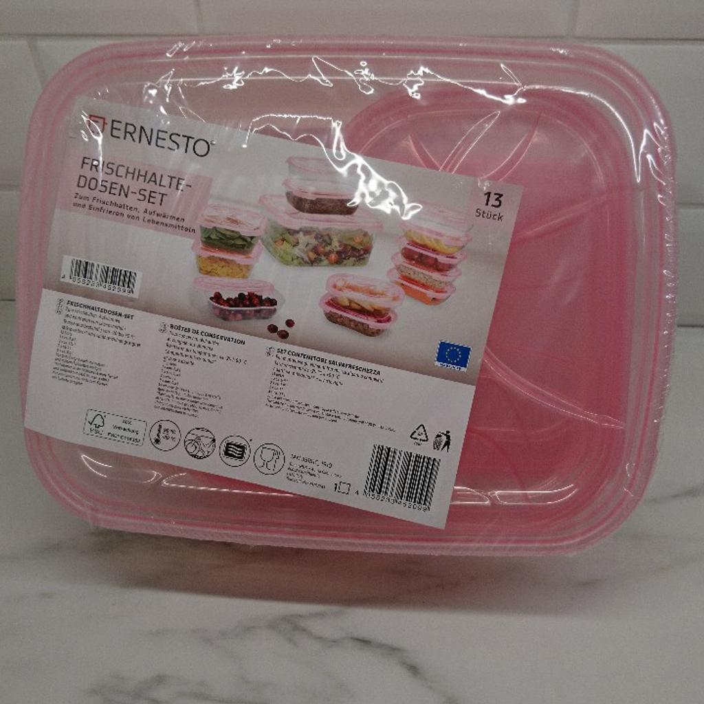 Ernesto Frischhaltedosen Set 13 Stück pink in 1210 KG Donaufeld für 6,00 € zum Verkauf
