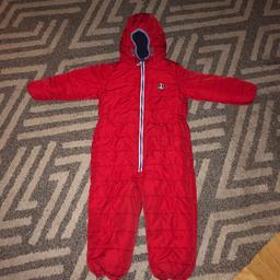 Boys warm snow suit from next good condition only been worn a hand full of times! Get a bargain ready for the snow!! Could be worn by a girl if they like red! :)