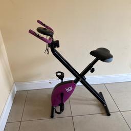Exercise bike 
Folding 
Works as it should 
Collection only