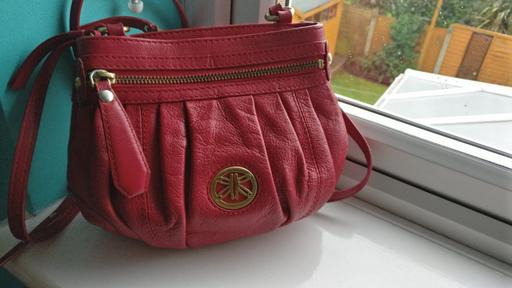 Buy & Sell West Midlands Birmingham - Photos for Plum Red Ladies Acrossbody Real Leather Bag