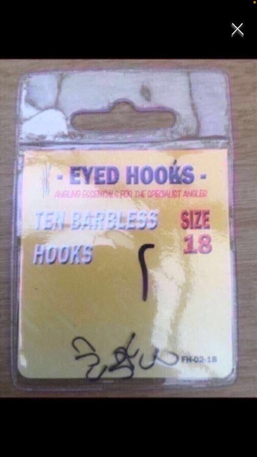 Buy & Sell West Midlands Solihull - Photos for SIZE 18 barbless hooks