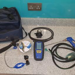 Anton flue gas analyser Sprint V2. Good working order.
Calibrated until June 2021, calibrated every year with regular sensor changes. Latest calibration certificate included. Comes with the analyser, gas sniffer, probe, charger & tubes for tightness testing all as in pictures provided. Has been very reliable.
You get what you see in Pictures & no warranty as it's a used item.
